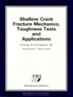 Shallow Crack Fracture Mechanics Toughness Tests and Applications: First International Conference