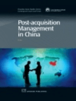 Post-Acquisition Management in China
