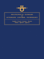 Multilingual Glossary of Automatic Control Technology: English - French - German - Russian - Italian - Spanish - Japanese