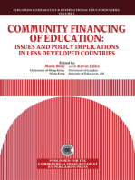 Community Financing of Education: Issues & Policy Implications in Less Developed Countries