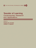 Transfer of Learning: Contemporary Research and Applications