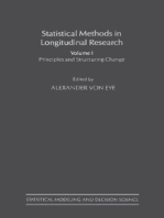 Statistical Methods in Longitudinal Research
