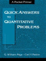 Quick Answers to Quantitative Problems: A Pocket Primer