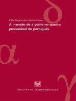 A inserão de "a gente" no quadro pronominal do português