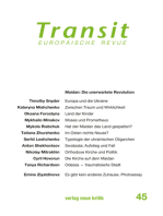 Transit 45. Europäische Revue