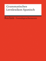 Grammatisches Lernlexikon Spanisch: Reclams Rote Reihe - Fremdsprachentexte