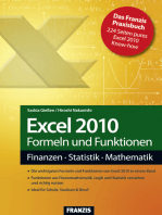 Excel 2010 Formeln und Funktionen: Finanzen - Statistik - Mathematik