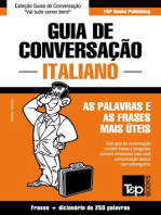 Guia de Conversação Português-Italiano e mini dicionário 250 palavras