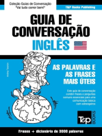 Guia de Conversação Português-Inglês e vocabulário temático 3000 palavras