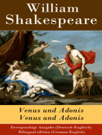 Venus und Adonis / Venus and Adonis - Zweisprachige Ausgabe (Deutsch-Englisch): Bilingual edition (German-English)