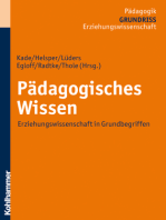 Pädagogisches Wissen: Erziehungswissenschaft in Grundbegriffen