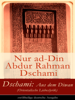 Dschami: Aus dem Diwan (Orientalische Liebeslyrik) - zwölfteilige deutsche Ausgabe