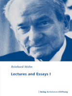 Lectures and Essays I: 1983 - 1986