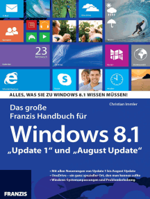 Das große Franzis Handbuch für Windows 8.1: "Update 1" und "August Update"