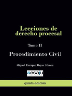 Lecciones de derecho procesal. Tomo II Procedimiento Civil