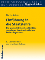 Einführung in die Staatslehre: Die geschichtlichen Legitimitätsgrundlagen des demokratischen Verfassungsstaates