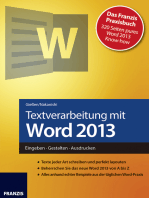 Textverarbeitung mit Word 2013: Eingeben · Gestalten · Ausdrucken