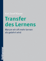 Transfer des Lernens: Warum wir oft mehr lernen als gelehrt wird