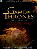 Game Of Thrones The Quiz Book - Season Two