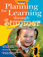 Planning for Learning through Summer