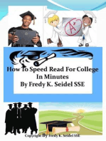 How To Speed Read For College In Minutes