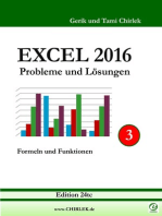Excel 2016 . Probleme und Lösungen . Band 3