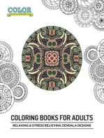Relaxing & Stress Relieving Zendala Designs (Coloring Books for Adults)