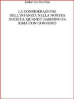 La considerazione dell'infanzia nella nostra società