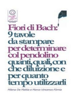 Fiori di Bach: 9 tavole da stampare per determinare col pendolino quanti, quali, con che diluizione e per quanto tempo utilizzarli