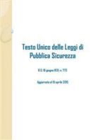 Testo Unico delle Leggi di Pubblica Sicurezza