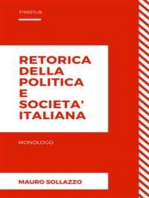 Retorica della politica e societa' italiana