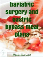Bariatric Surgery and Gastric Bypass Meal Plans