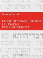 Leone de’ Sommi Hebreo e il teatro della modernità