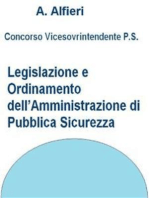 Concorso Polizia di Stato - Legislazione e ordinamento dell’Amministrazione di pubblica sicurezza