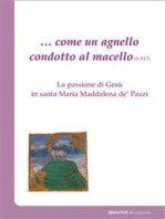 … come un agnello condotto al macello (Is 53, 7)