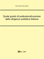 Quale grado di professionalizzazione della dirigenza pubblica italiana