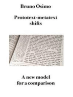 Prototext-metatext translation shifts: A model with examples based on Bible translation