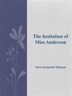 The hesitation of Miss Anderson