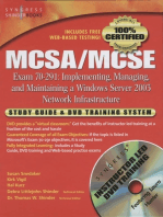MCSA/MCSE Implementing, Managing, and Maintaining a Microsoft Windows Server 2003 Network Infrastructure (Exam 70-291): Study Guide and DVD Training System