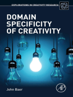 Domain Specificity of Creativity