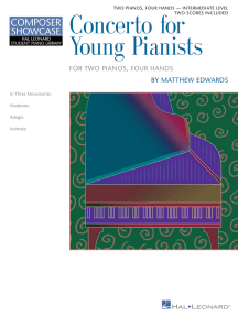 Concerto for Young Pianists: HLSPL Composer Showcase NFMC 2020-2024 Selection Intermediate Level