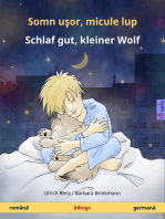 Somn uşor, micule lup - Schlaf gut, kleiner Wolf. Carte bilingvă pentru copii (română - germană)