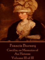 Cecilia. or Memoirs of An Heiress: Volume III of III