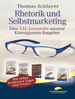 Rhetorik und Selbstmarketing: Eine XXL-Leseprobe unserer Kleinigkeiten-Ratgeber