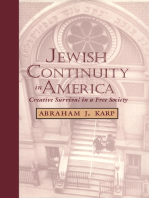 Jewish Continuity in America: Creative Survival in a Free Society