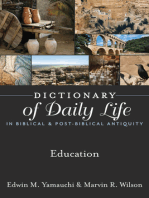 Dictionary of Daily Life in Biblical & Post-Biblical Antiquity: Education