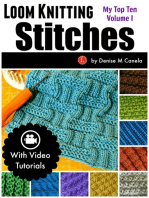 Loom Knitting Stitches: My Top Ten Volume I