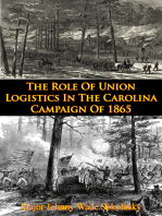 The Role Of Union Logistics In The Carolina Campaign Of 1865