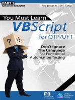 (Part 1) You Must Learn VBScript for QTP/UFT: Don't Ignore The Language For Functional Automation Testing