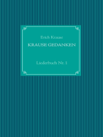 Krause Gedanken: Liederbuch Nr. 1